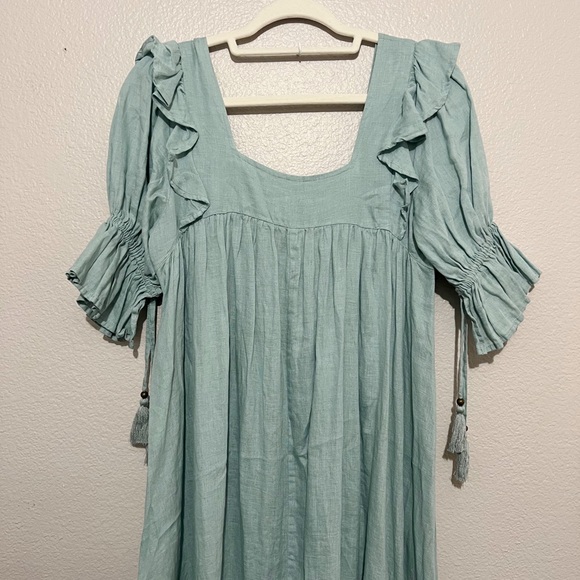 NWOT Spell Mae Linen Gown XS - Picture 10 of 11